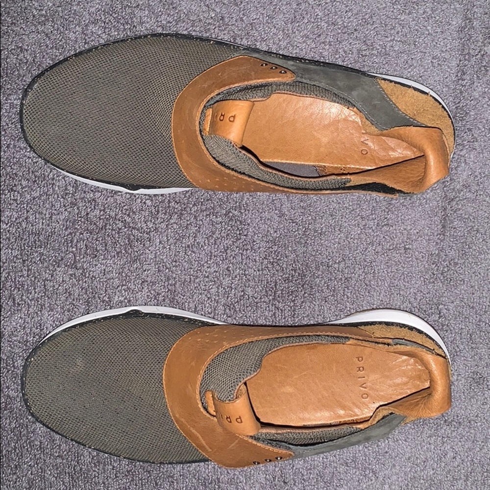 Clarks Privo Slip on Sneakers— Brown and gray